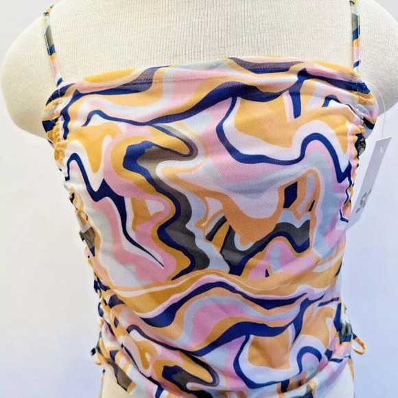 NWT SO GOODS FOR LIFE Women Sleeveless Straps Pullover SquareNeck Pink Top Large - Picture 3 of 13